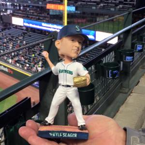 Bobbleheads for grandson Archer and cousin Kylee.